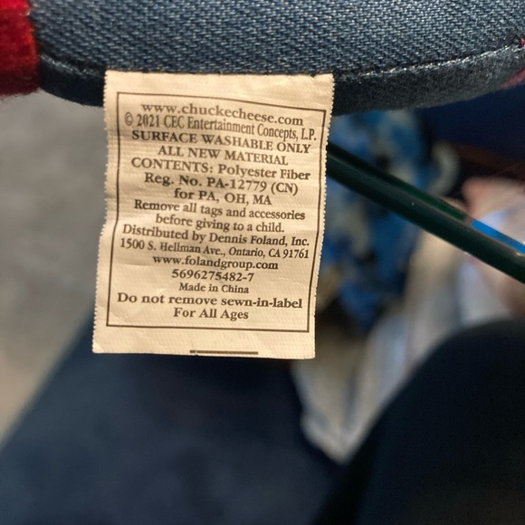 Chuck E. Cheese Plush Stuffed Toy - Picture 7 of 8